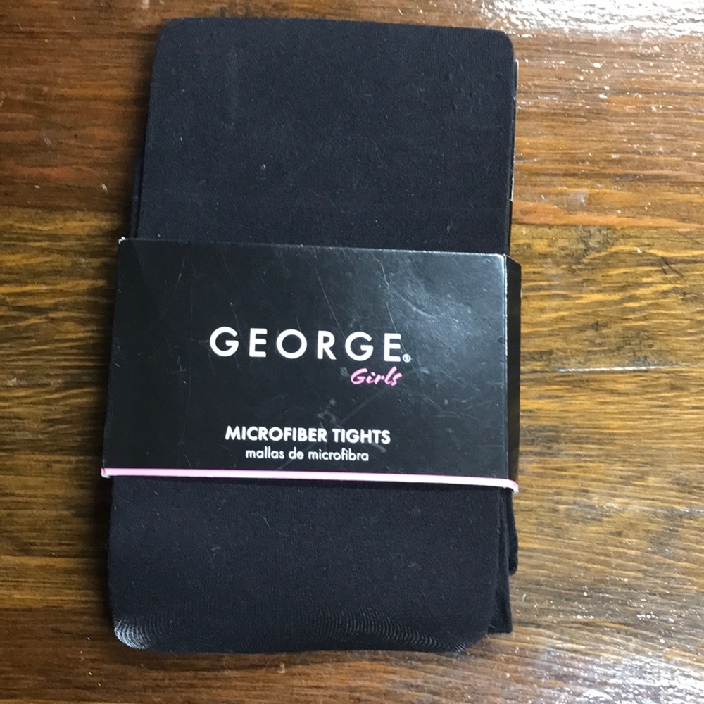 George Girls Black Tights